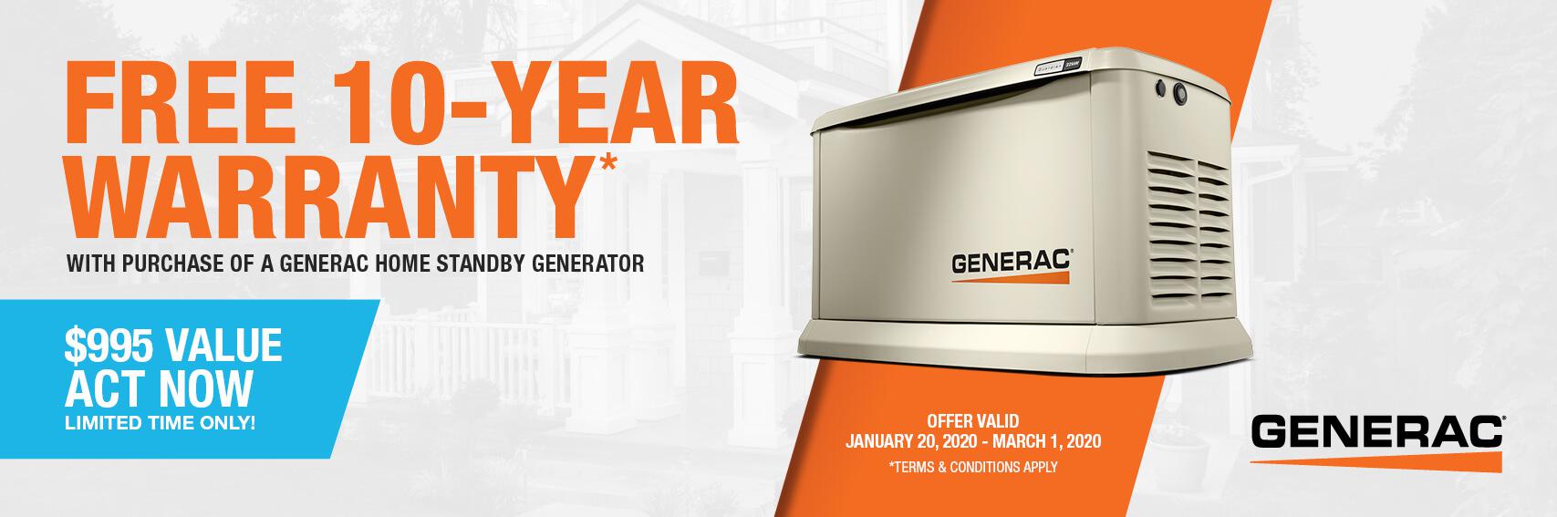 Homestandby Generator Deal | Warranty Offer | Generac Dealer | Liberty Hill, TX